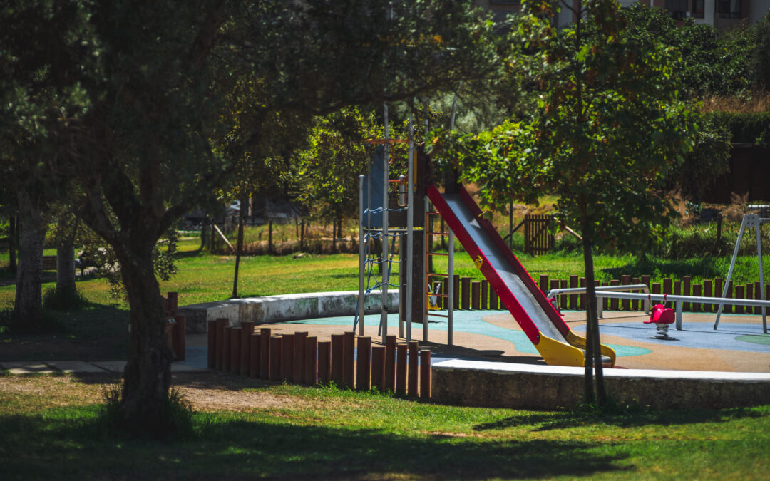 Children's playground in nature